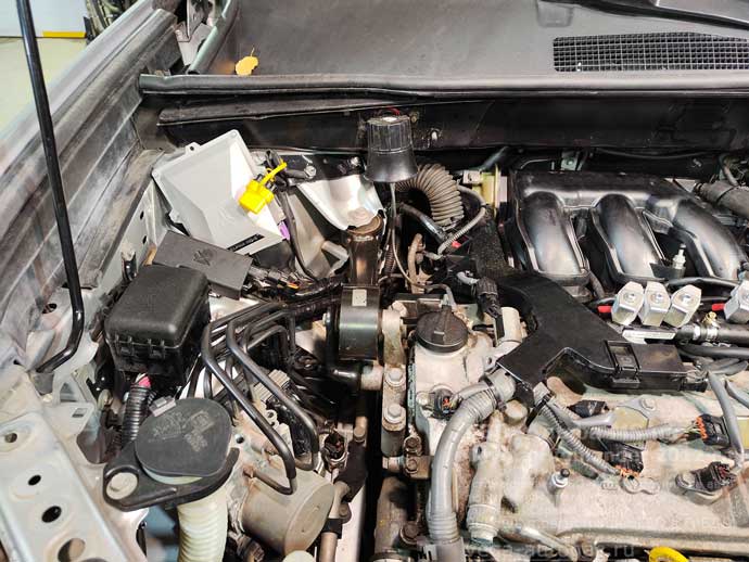 компоненты Альфа М/S, установка Тойота Хайлендер 2012 г.в., 3.5 л., 273 л.с., с пробегом 197 550 км., миниВЗУ в лючке бензобака, тороидальный баллон 74 литра сзади, под кузовом, на месте запсного колеса, Нижний Новгород, Дзержинск